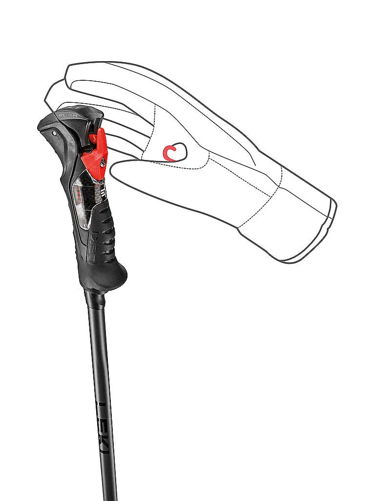 LEKI | Bâton de ski Airfoil 3D | Noir