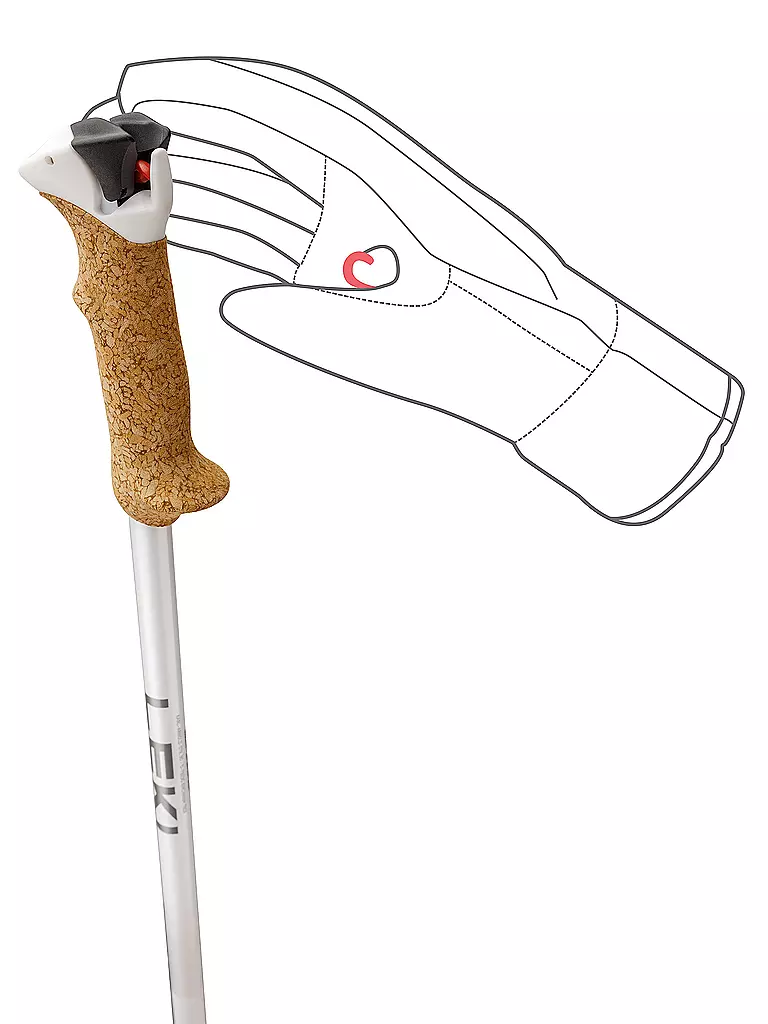 LEKI | Bâtons de ski femme Stella S | Blanc