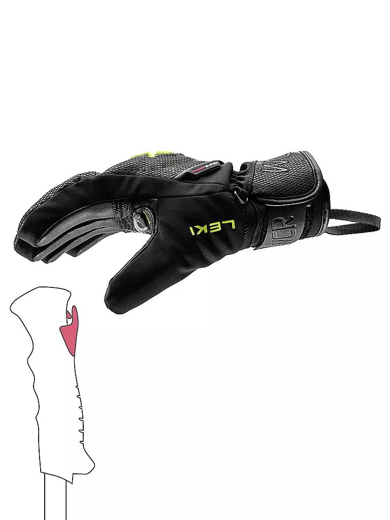 LEKI | Gants de ski enfant WCR C-Tech 3 D Junior |