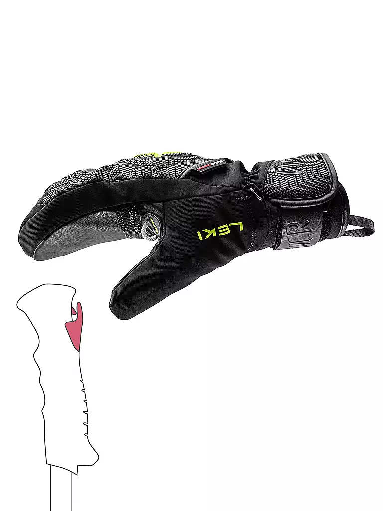 LEKI | Moufle de ski enfant WCR C-Tech 3D Junior |