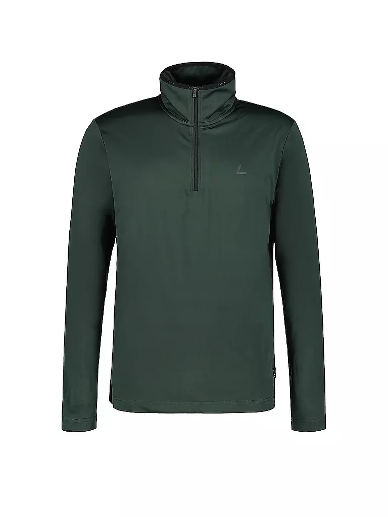 LUHTA | Herren Unterzieh Zipshirt Kankola | Vert foncé
