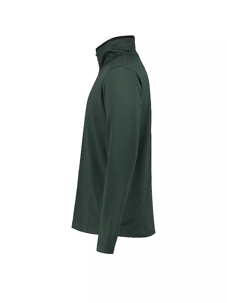 LUHTA | Herren Unterzieh Zipshirt Kankola | Vert foncé