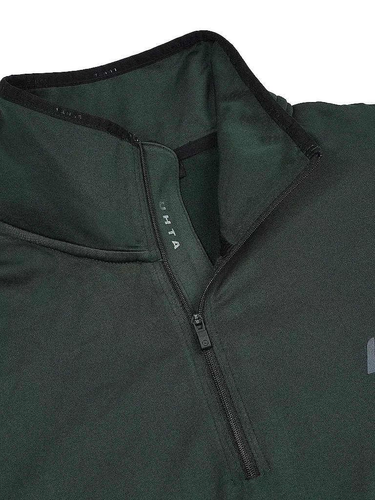 LUHTA | Herren Unterzieh Zipshirt Kankola | Vert foncé