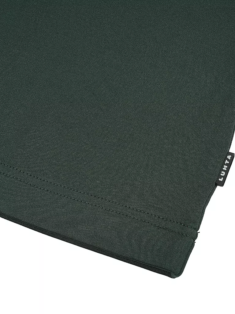 LUHTA | Herren Unterzieh Zipshirt Kankola | Vert foncé