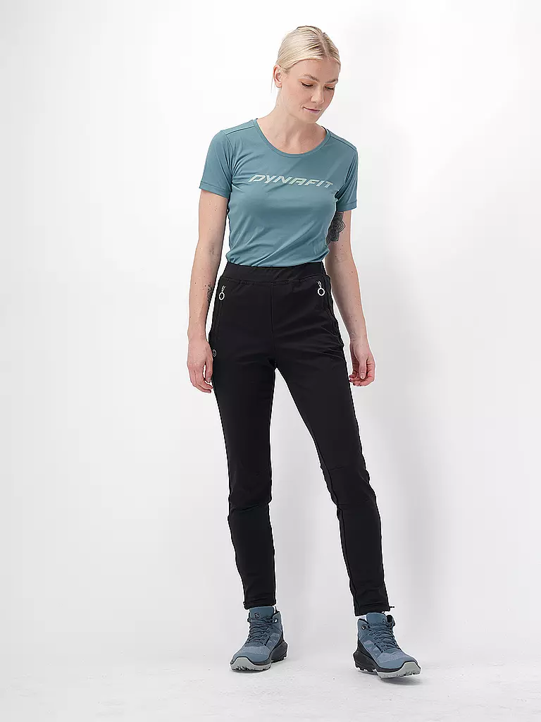 LUHTA | Pantalon de randonnée softshell Alitalo pour femmes | Noir