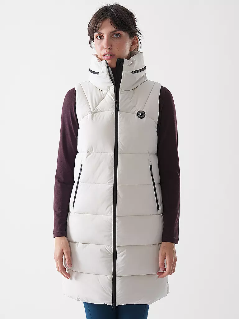 LUHTA | Veste sans manches longue Ebbo pour femmes | Beige