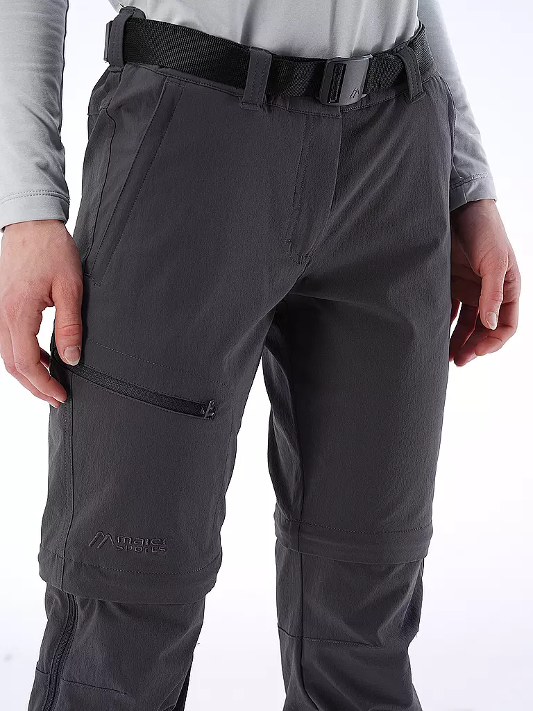 MAIER SPORTS | Damen ZippOff-Wanderhose Nata | Gris