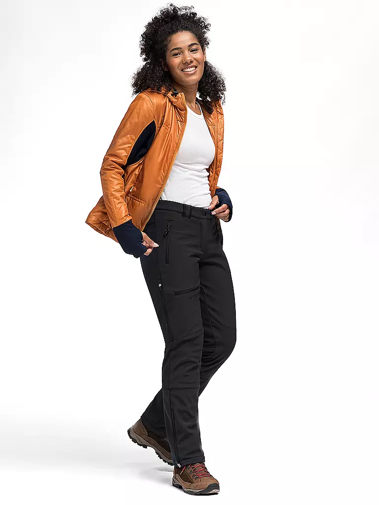MAIER SPORTS | Pantalon de randonnée femme Adakit avec pare-neige | Noir