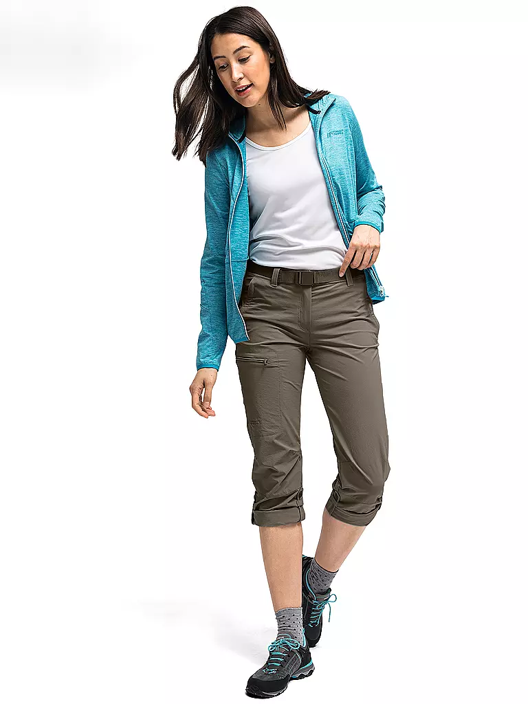 MAIER SPORTS | Pantalon de randonnée femme Lulaka Roll Up | Marron clair