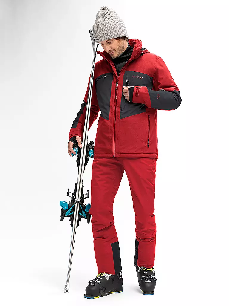MAIER SPORTS | Pantalon de ski homme Anton Slim 2.0 | Rouge