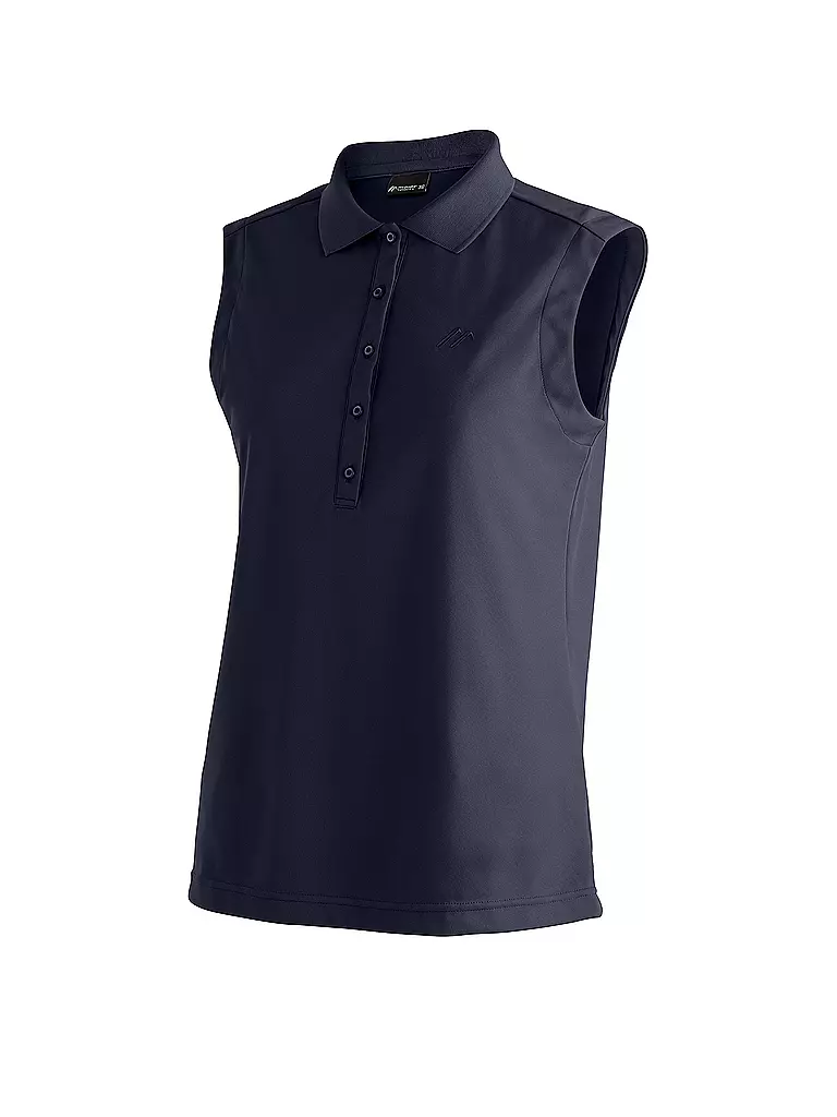 MAIER SPORTS | Polo fonctionnel femme Ulrike | Bleu foncé