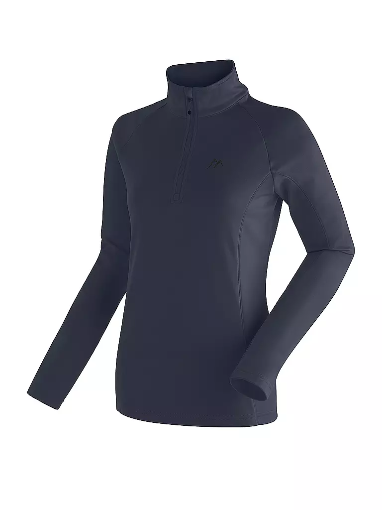 MAIER SPORTS | Sous-pull zippé Eva pour femmes | Bleu foncé