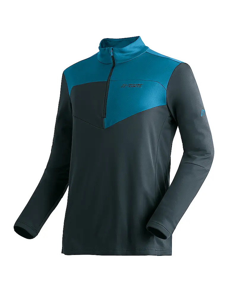 MAIER SPORTS | Sous-pull zippé Felian pour homme | Bleu foncé