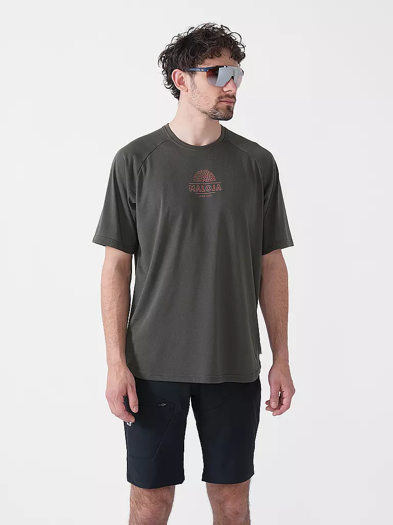 MALOJA | Maillot de cyclisme homme GschladM. | Vert foncé