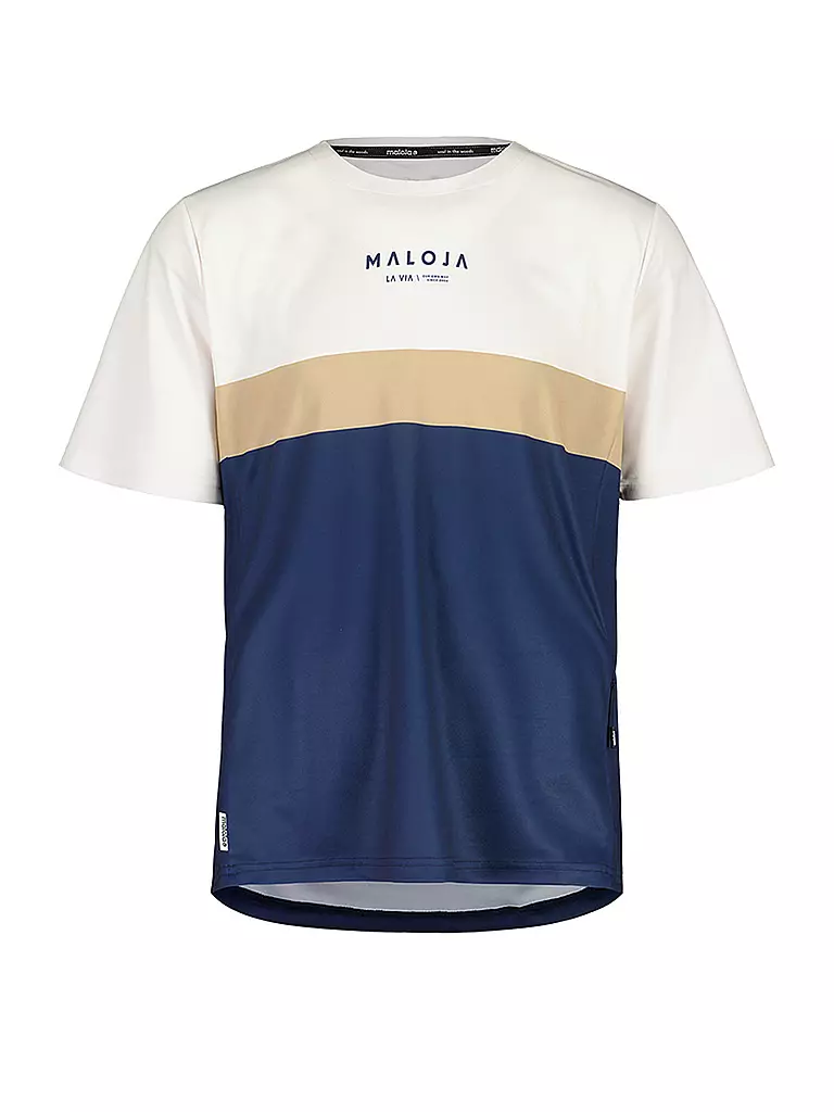 MALOJA | Maillot de cyclisme pour hommes BarettiM. Multi | Bleu foncé