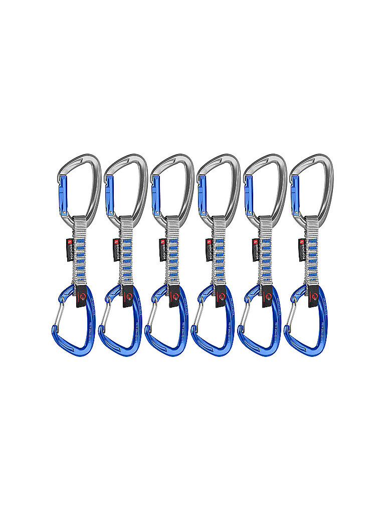Pack de 6 dégaines Crag Keylock Wire 10 cm Indicator argent