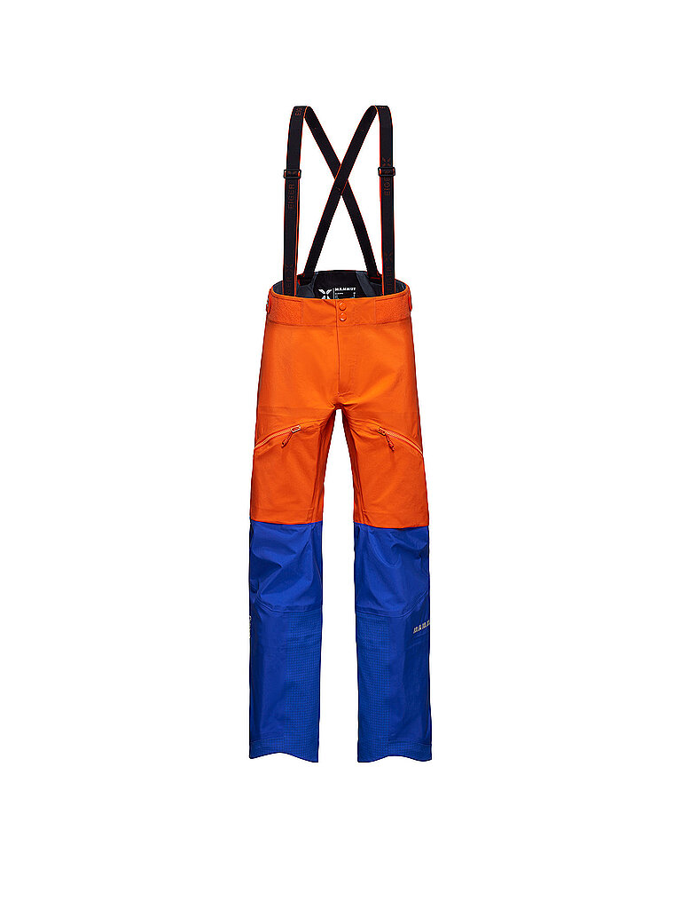 Pantalon de randonnée Eiger Nordwand Pro 3L GTX HS avec bretelles orange 50