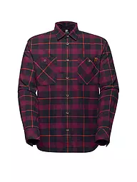 MAMMUT | Chemise fonctionnelle Alvra pour hommes | Rouge foncé