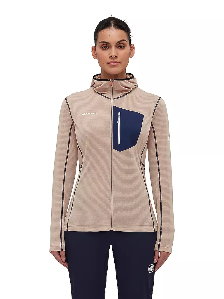 MAMMUT | Damen Fleecejacke Aenergy Light Polartec Hoodie | Bleu foncé