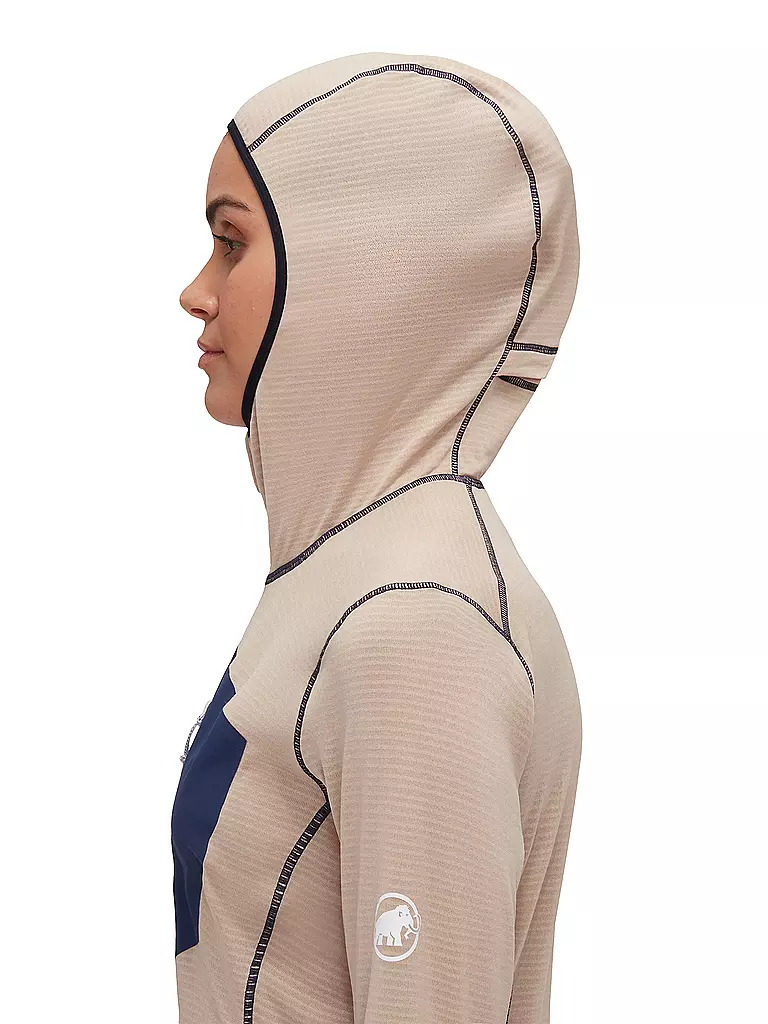 MAMMUT | Damen Fleecejacke Aenergy Light Polartec Hoodie | Bleu foncé