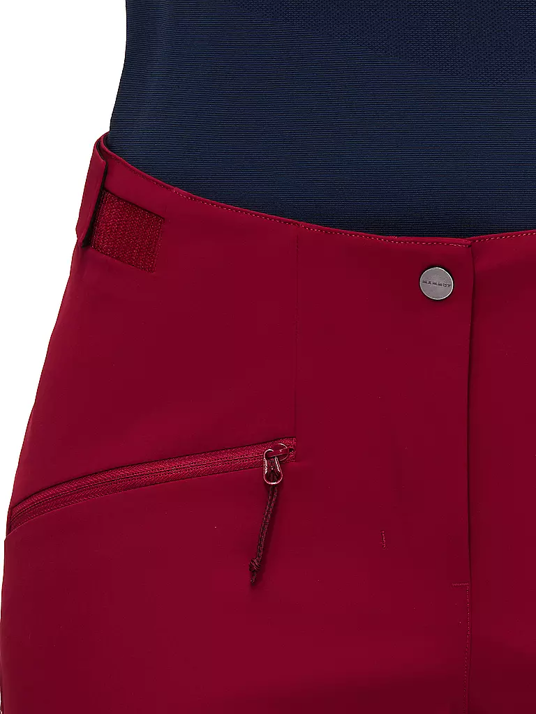 MAMMUT | Damen Touren Softshellhose Taiss Guide mit Schneegamasche | Rouge foncé