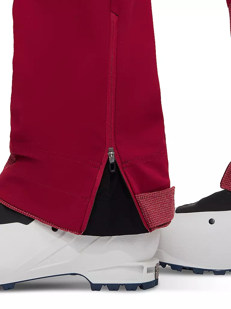 MAMMUT | Damen Touren Softshellhose Taiss Guide mit Schneegamasche | Rouge foncé