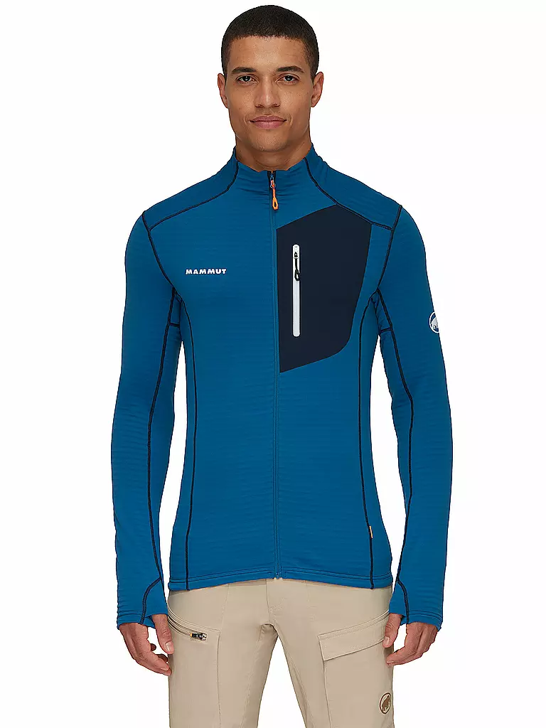 MAMMUT | Herren Fleecejacke Taiss Light ML | Bleu foncé
