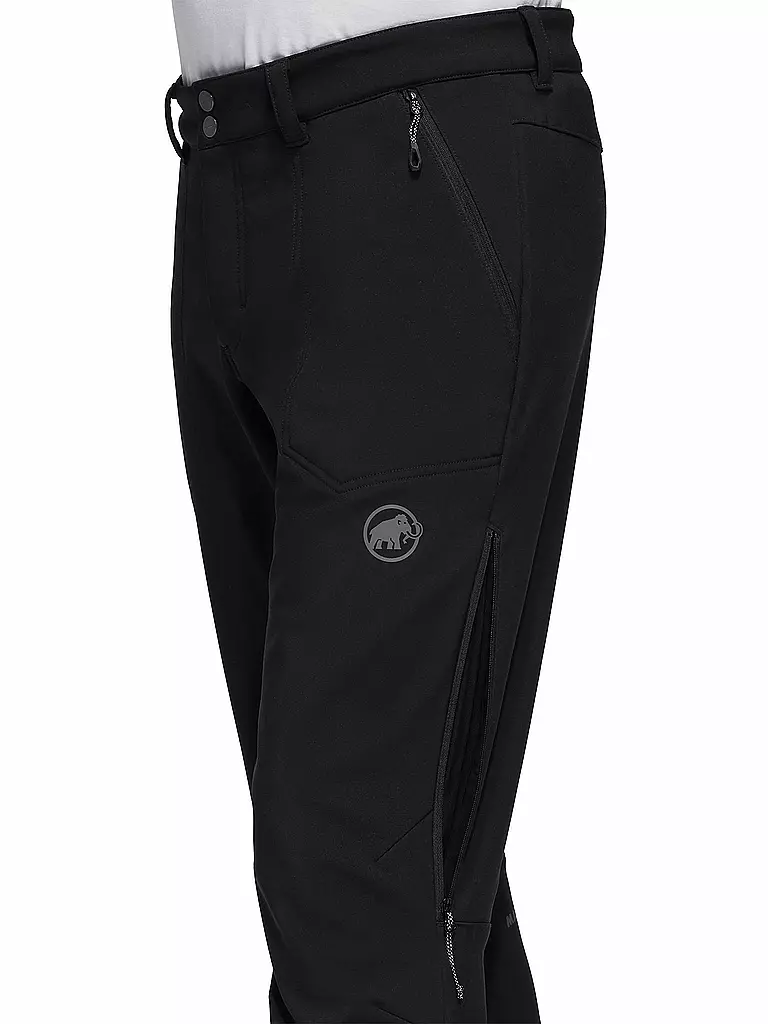 MAMMUT | Herren Softshell Wanderhose Rundbold Winter | Noir