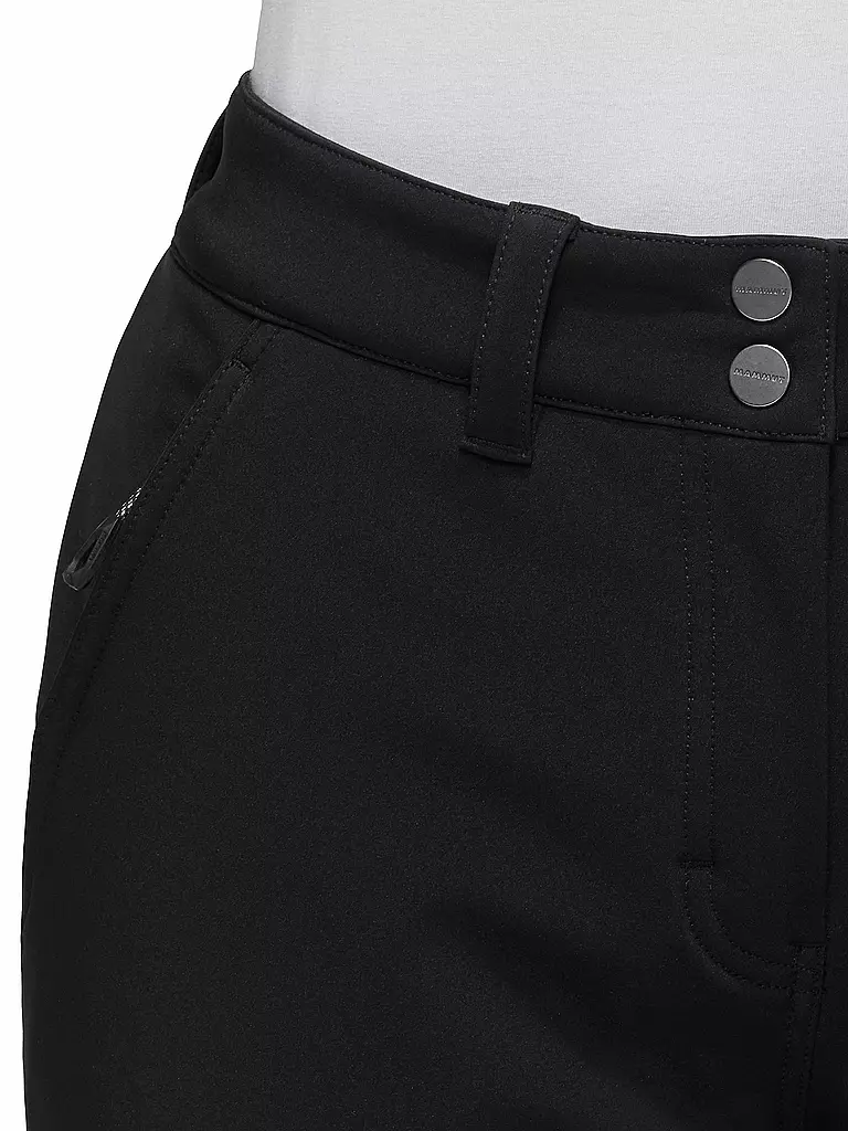 MAMMUT | Pantalon de randonnée softshell femme Rundbold Hiver | Noir