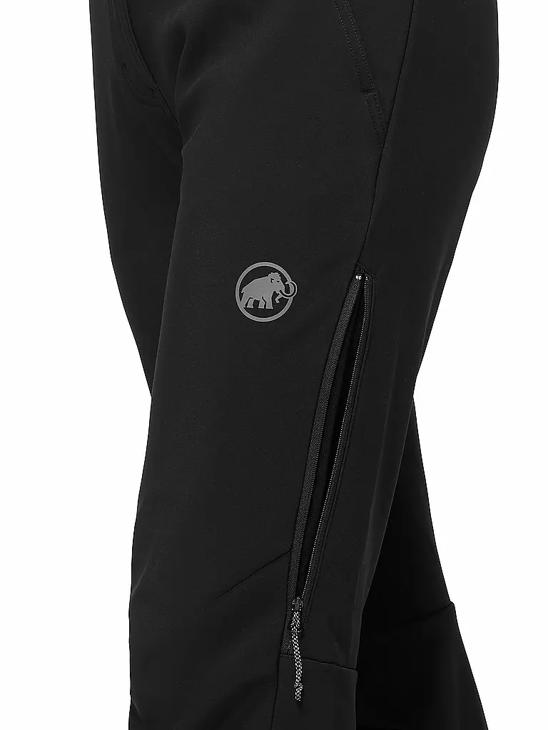 MAMMUT | Pantalon de randonnée softshell femme Rundbold Hiver | Noir