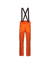 MAMMUT | Pantalon de randonnée softshell pour homme Eiger Nordwand Pro avec bretelles | Orange