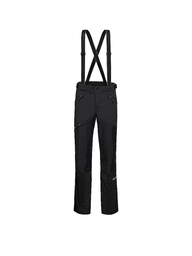 MAMMUT | Pantalon de randonnée softshell pour homme Eiger Nordwand Pro avec bretelles | Noir