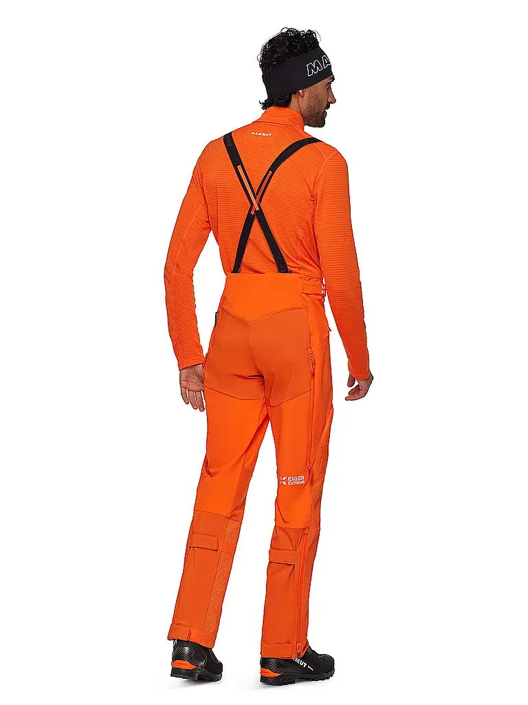 MAMMUT | Pantalon de randonnée softshell pour homme Eiger Nordwand Pro avec bretelles |
