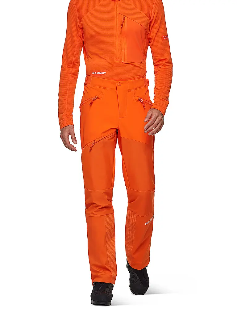 MAMMUT | Pantalon de randonnée softshell pour homme Eiger Nordwand Pro avec bretelles |