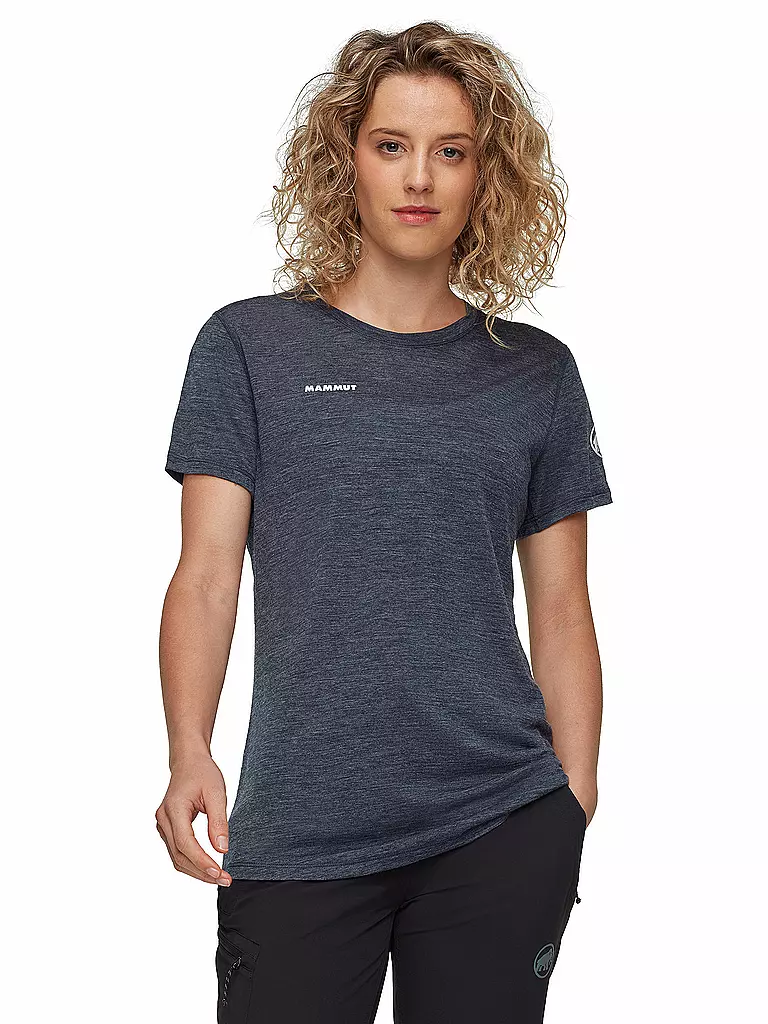 MAMMUT | T-shirt de sport femme Tree Wool | Bleu foncé