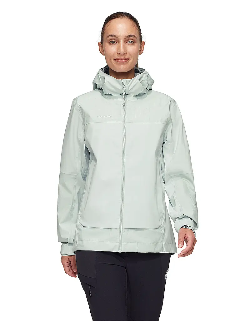 MAMMUT | Veste de randonnée à capuche Ducan Guide HS pour femmes | Vert clair