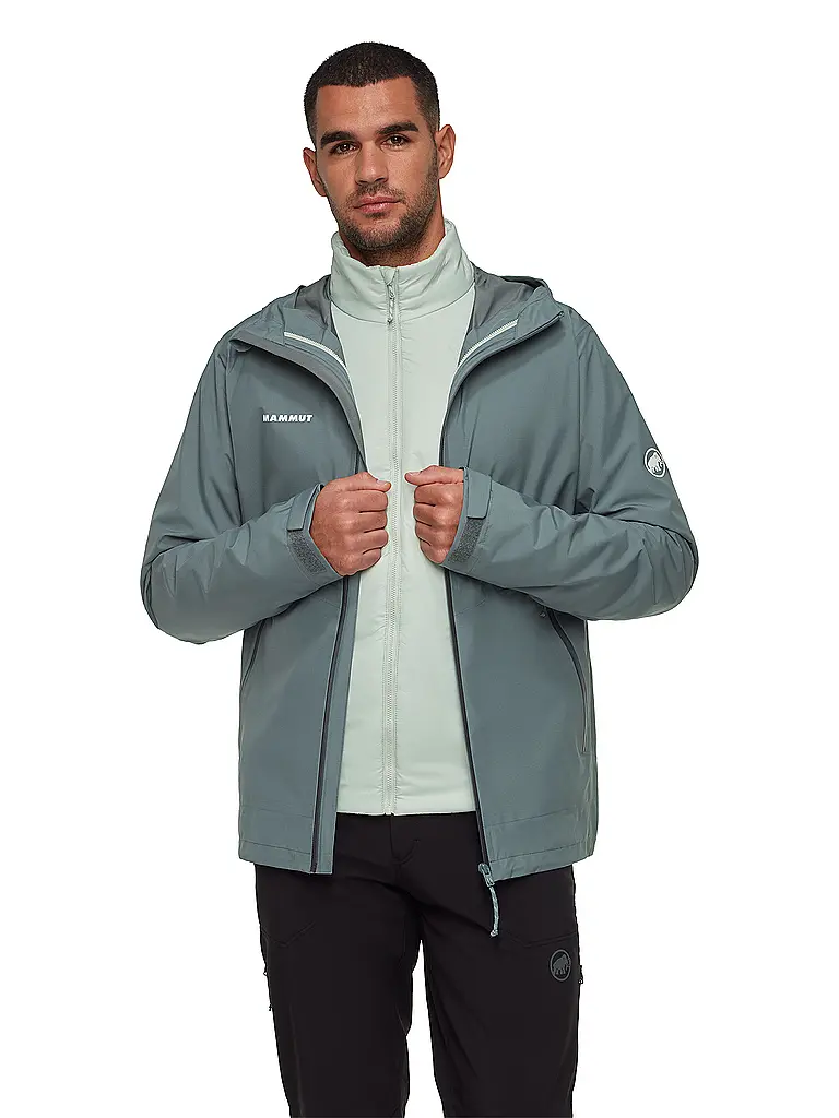 MAMMUT | Veste de randonnée pour homme Alto Light 3 en 1 HS à capuche | Argent