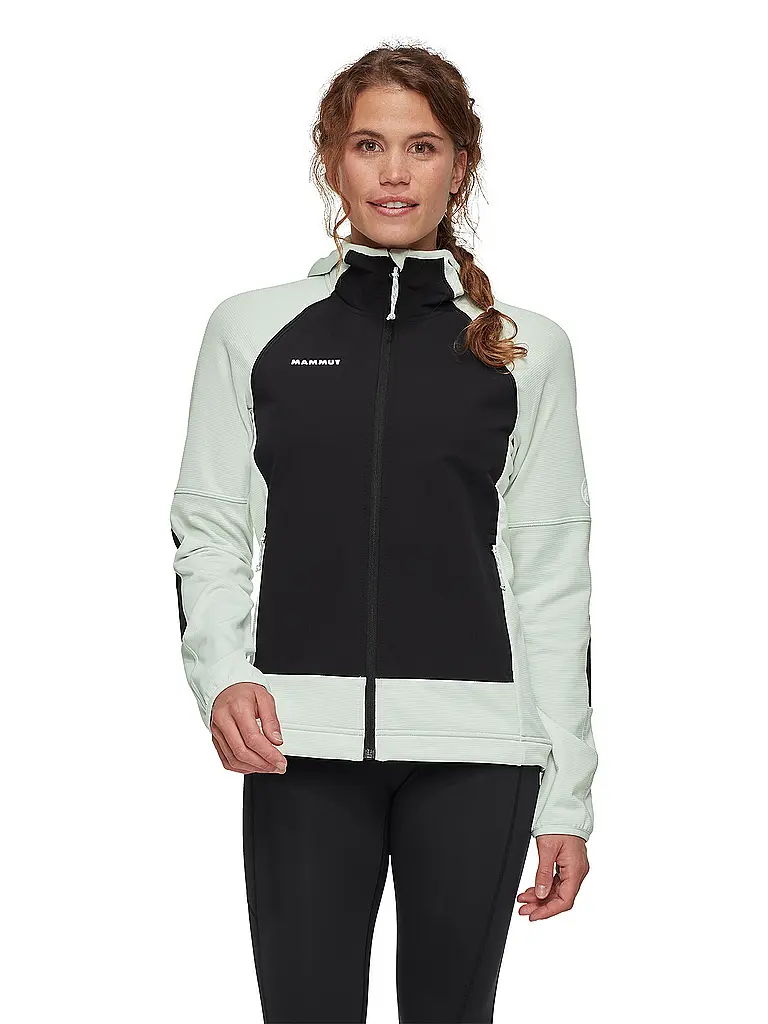MAMMUT | Veste polaire à capuche Massone pour femmes | Vert clair