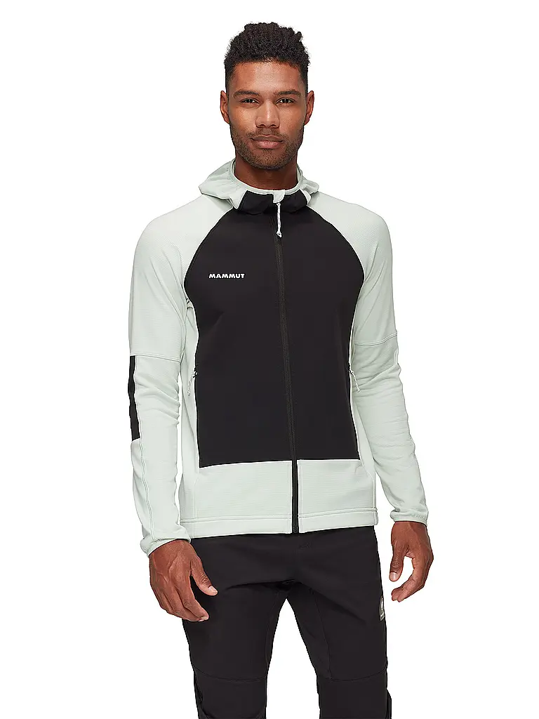 MAMMUT | Veste polaire à capuche Massone pour hommes | Vert clair