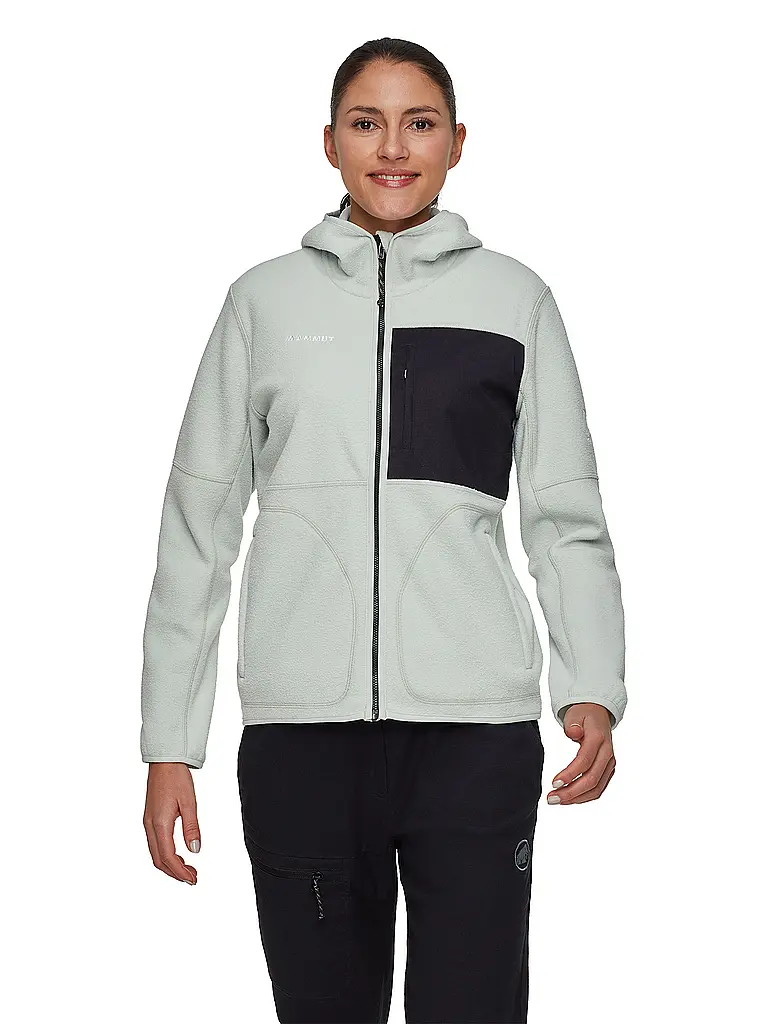 MAMMUT | Veste polaire à capuche Tamaro pour femmes | Vert clair