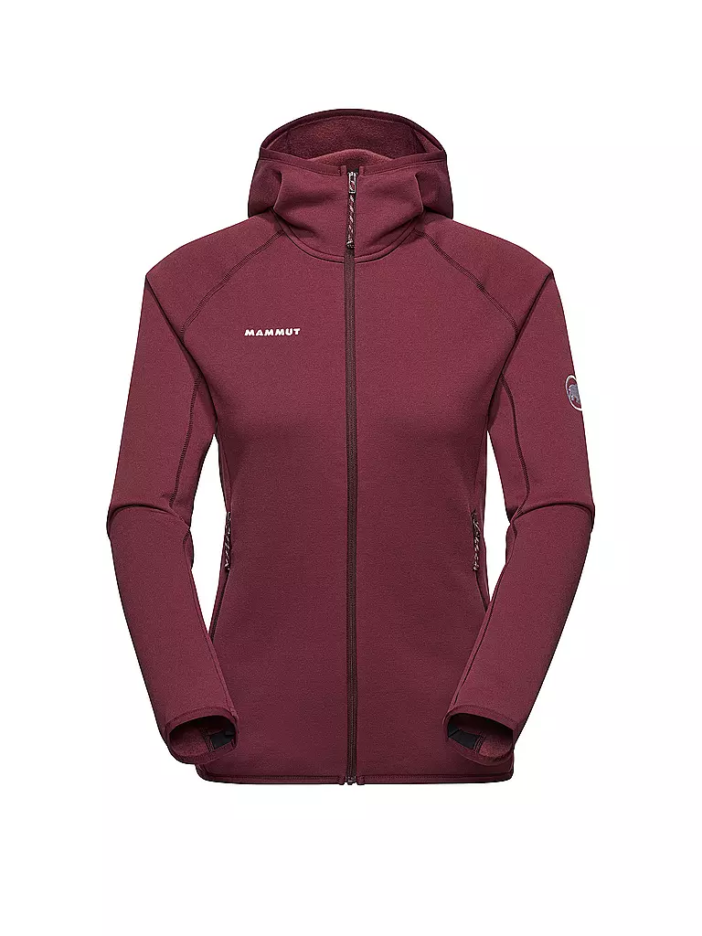 MAMMUT | Veste polaire pour femme Aconcagua Light ML à capuche | Rouge foncé