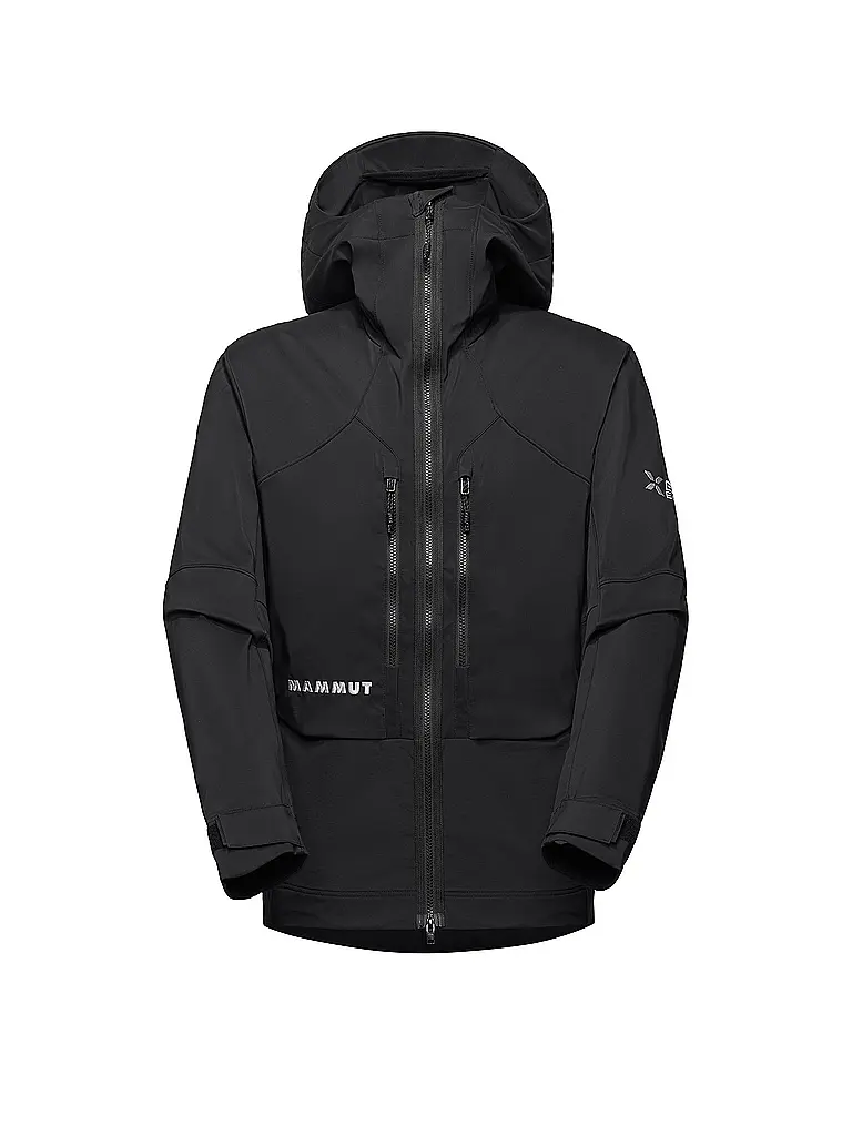 MAMMUT | Veste softshell de randonnée pour homme Eiger Nordwand Pro à capuche | Noir