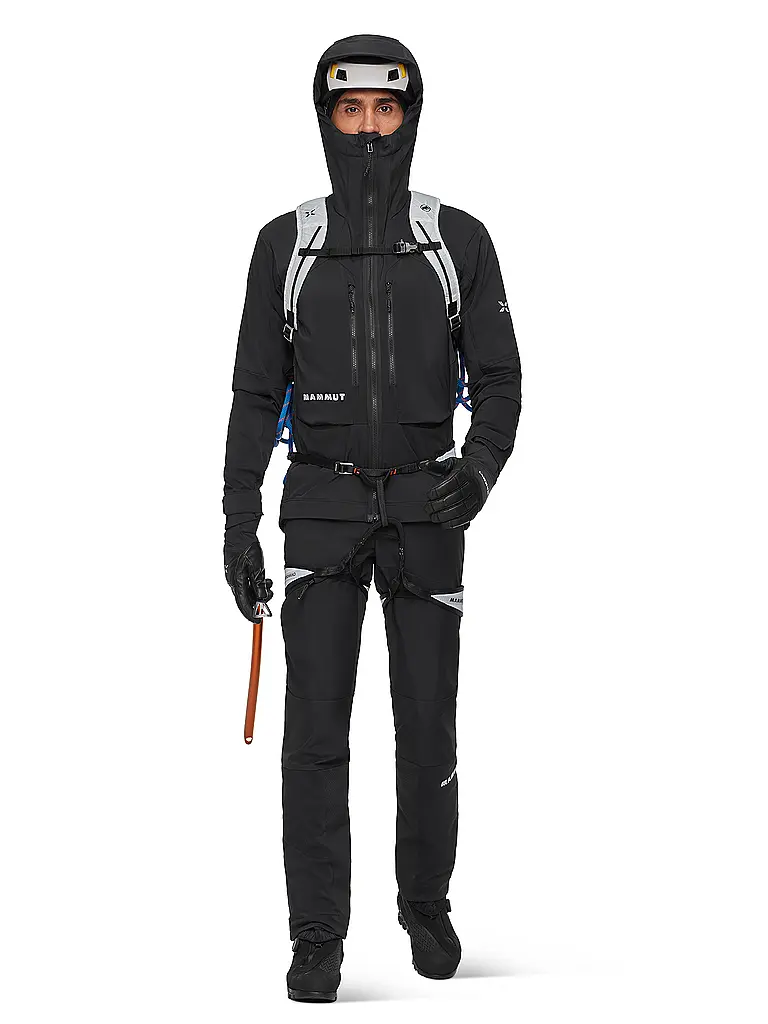 MAMMUT | Veste softshell de randonnée pour homme Eiger Nordwand Pro à capuche | Noir