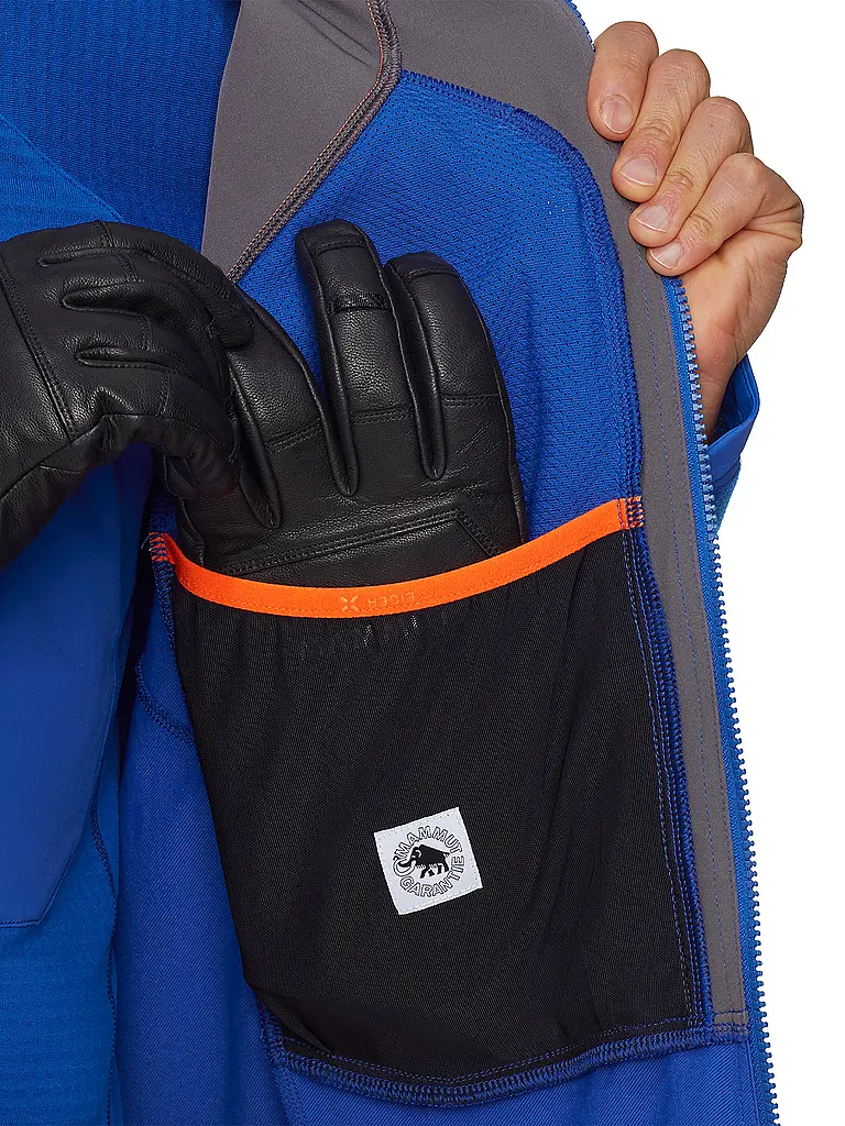 MAMMUT | Veste softshell de randonnée pour homme Eiger Nordwand Pro à capuche | Bleu