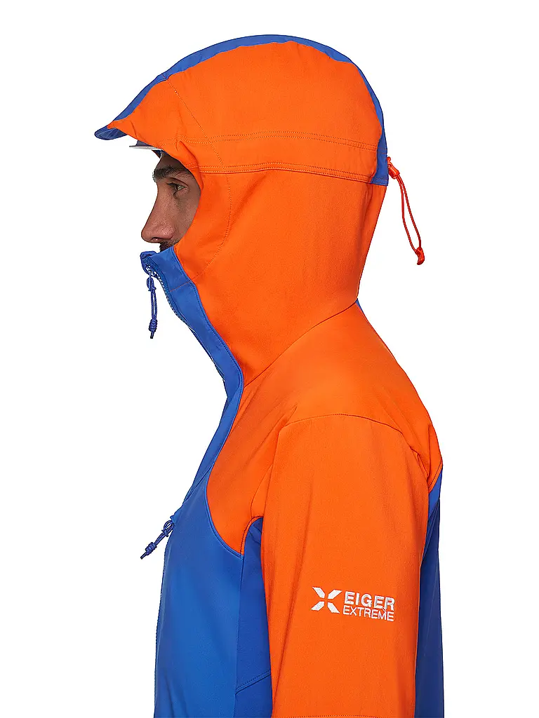 MAMMUT | Veste softshell de randonnée pour homme Eiger Nordwand Pro à capuche | Bleu