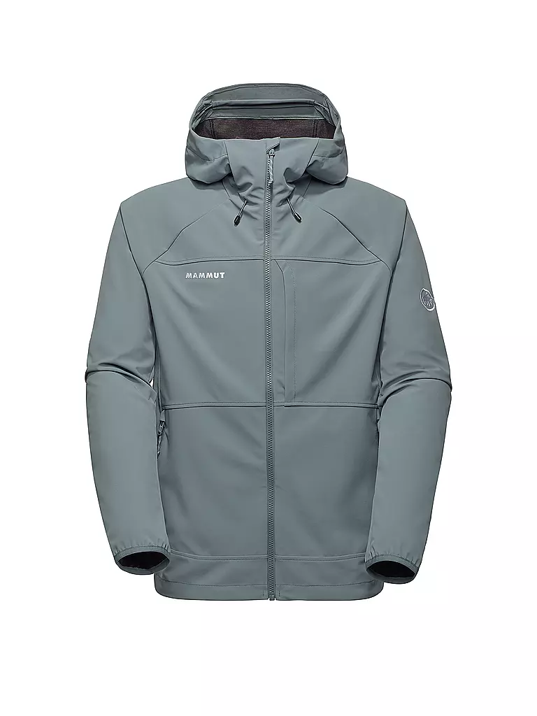MAMMUT | Veste softshell homme Ultimate Comfort à capuche | Argent