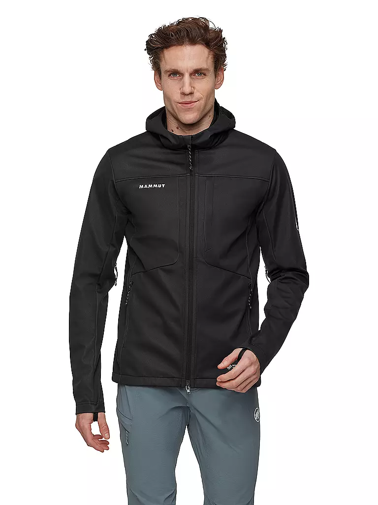 MAMMUT | Veste Softshell Homme Ultimate VIII à capuche | Noir