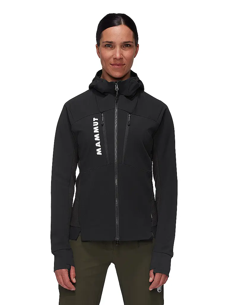 MAMMUT | Veste softshell hybride à capuche Aenergy SO pour femmes | Noir