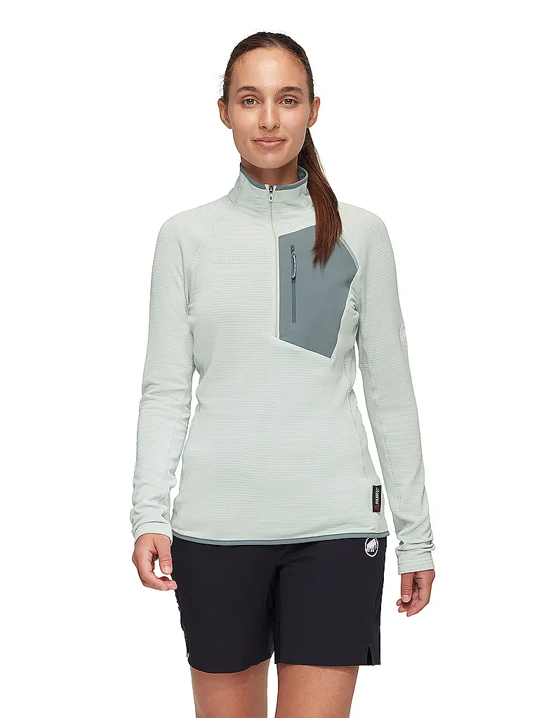 MAMMUT | Zipshirt fonctionnel Aenergy Light pour femmes | Vert clair