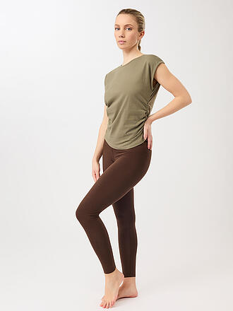 MANDALA | T-shirt de yoga froncé sur le côté pour femmes